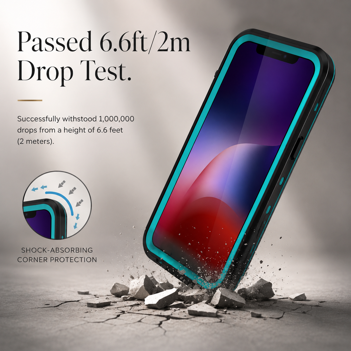 Premium iPhone Case MagSafe Compatible Waterproof IP68 Cover Full Body Protection