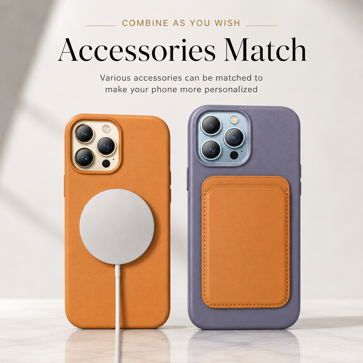 Premium iPhone Case MagSafe Leather Cover Strong Magnetic Support Shockproof Half Wrapped Slim Protective Design