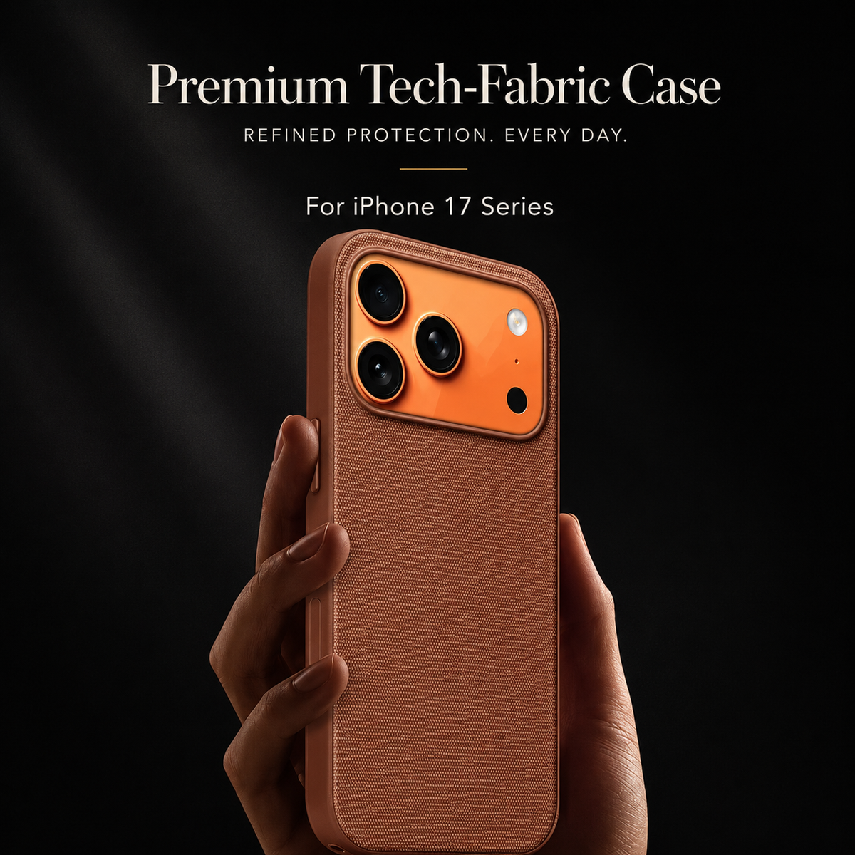 Premium iPhone Case MagSafe Magnetic Business Cover Wireless Charging Full Protection Polyester Fiber Design