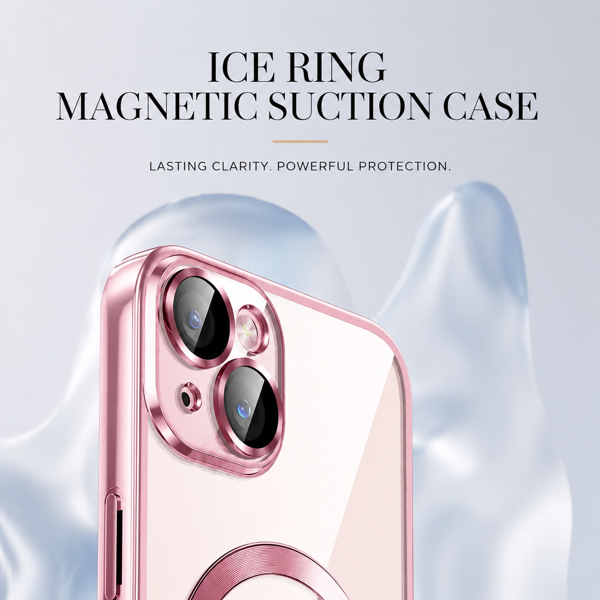 Premium iPhone Case MagSafe Transparent TPU Cover Magnetic Lens Protection Shockproof Anti Fingerprint Anti Scratch Full Coverage