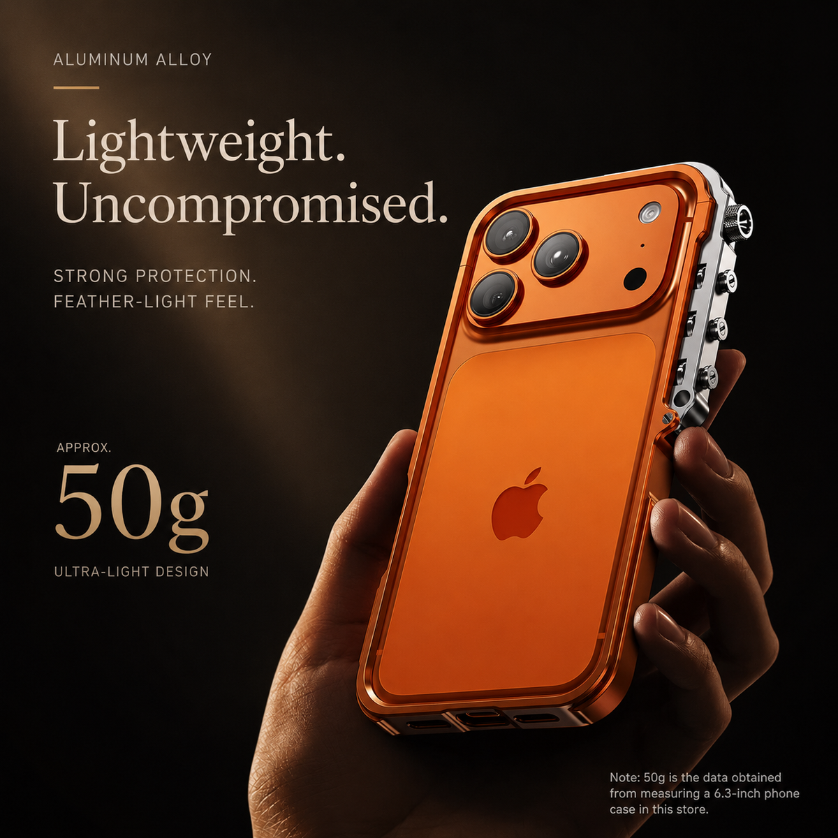 Premium iPhone Case Magnetic Aluminum Alloy Cyberpunk Bumper Shockproof Heat Dissipation Non Slip Lightweight Protective Frame
