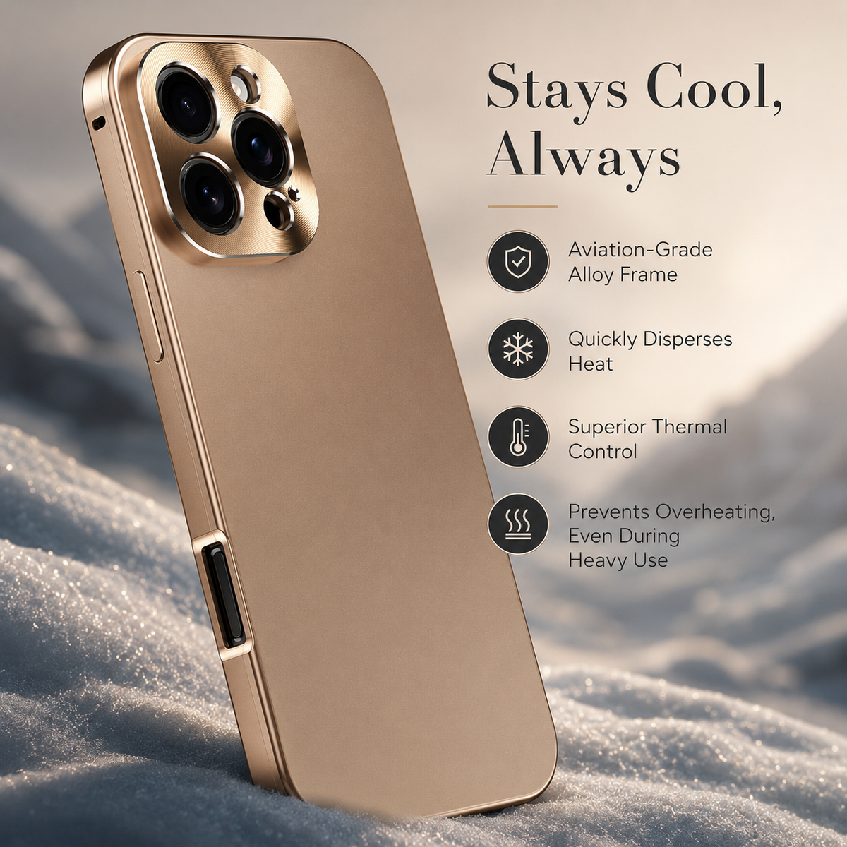 Premium iPhone Case Magnetic Aluminum Frame Shockproof Protective Cover Full Camera Lens Protection Slim Metal Design Wireless Charging Compatible