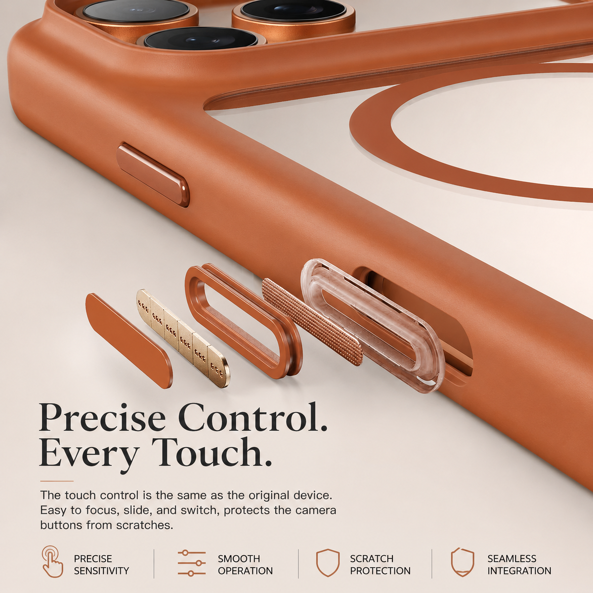 Premium iPhone Case Magnetic Clear Armor Cover MagSafe Compatible Shockproof Camera Protection Anti Scratch Full Coverage