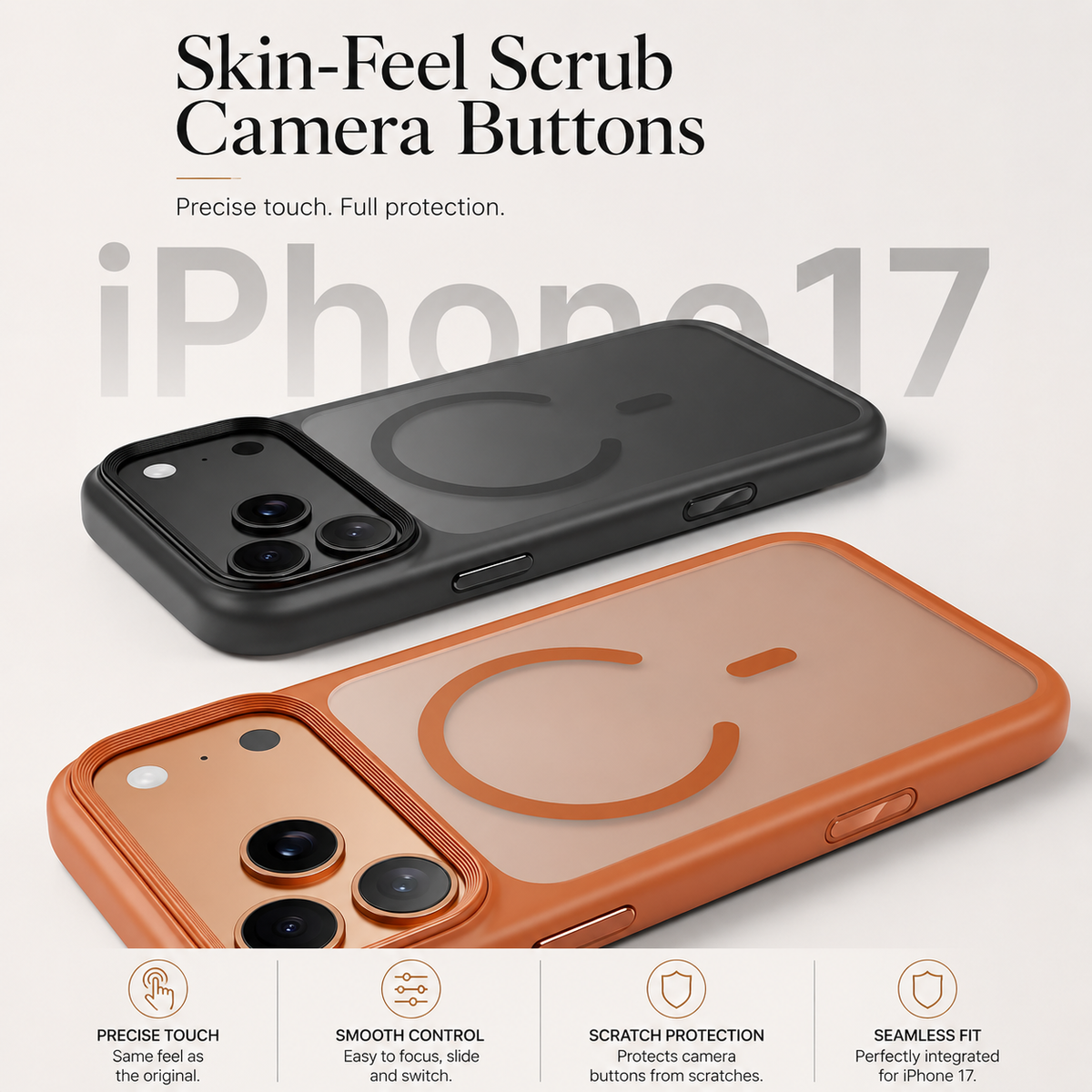 Premium iPhone Case Magnetic Clear Armor Cover MagSafe Compatible Shockproof Camera Protection Anti Scratch Full Coverage