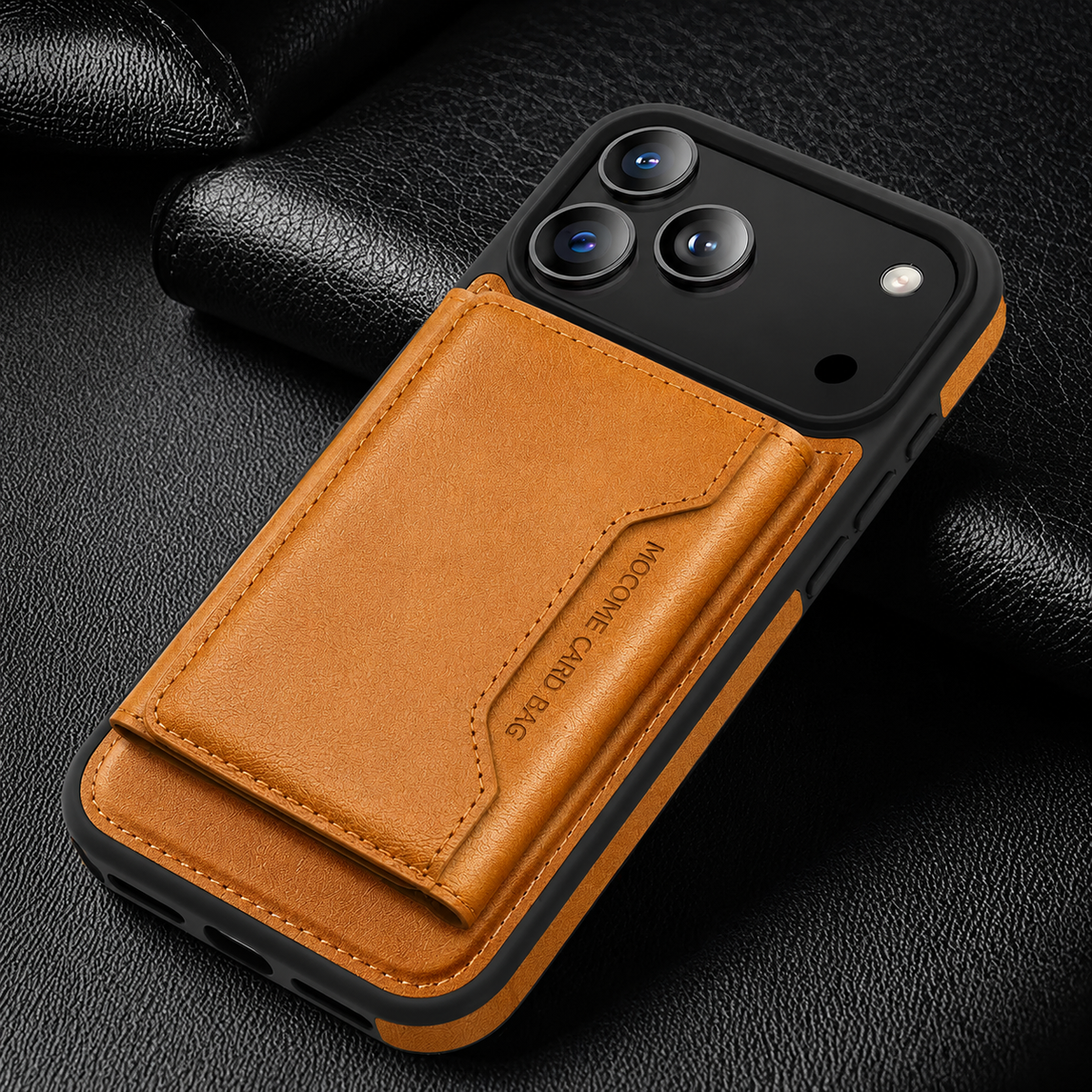 Premium iPhone Case Magnetic PU Leather Wallet Cover Card Holder MagSafe Shockproof Secure Storage Protection
