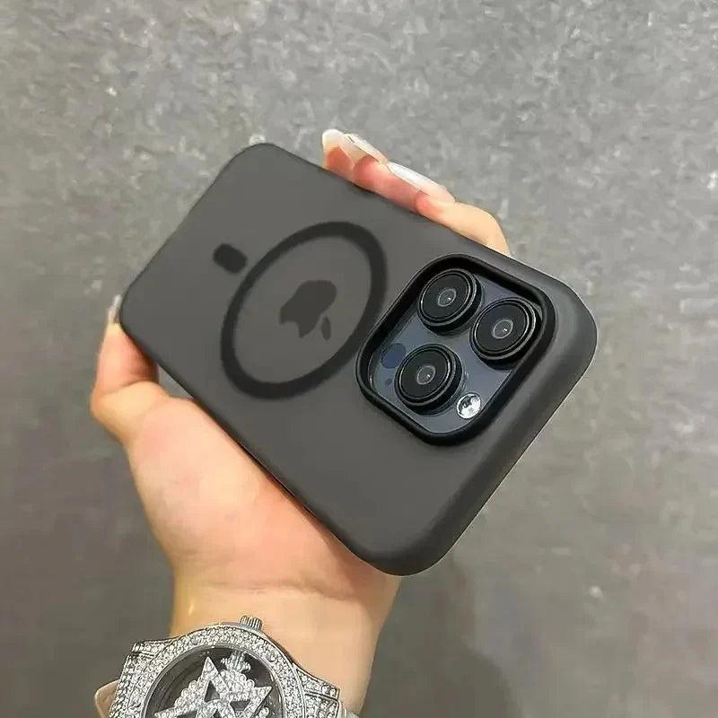 Premium iPhone Case Matte Candy Clear Magnetic Soft Cover MagSafe Compatible Shockproof Anti Fingerprint Non Slip Protective Case