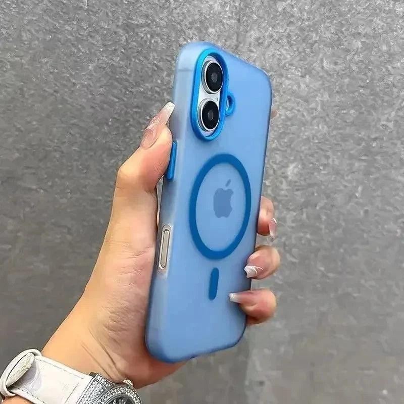 Premium iPhone Case Matte Candy Clear Magnetic Soft Cover MagSafe Compatible Shockproof Anti Fingerprint Non Slip Protective Case