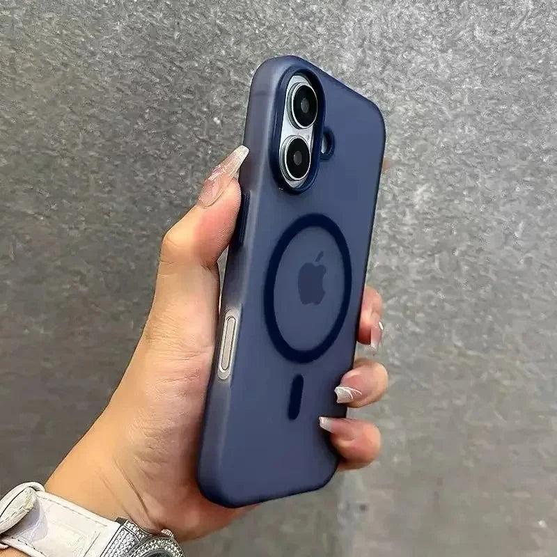 Premium iPhone Case Matte Candy Clear Magnetic Soft Cover MagSafe Compatible Shockproof Anti Fingerprint Non Slip Protective Case