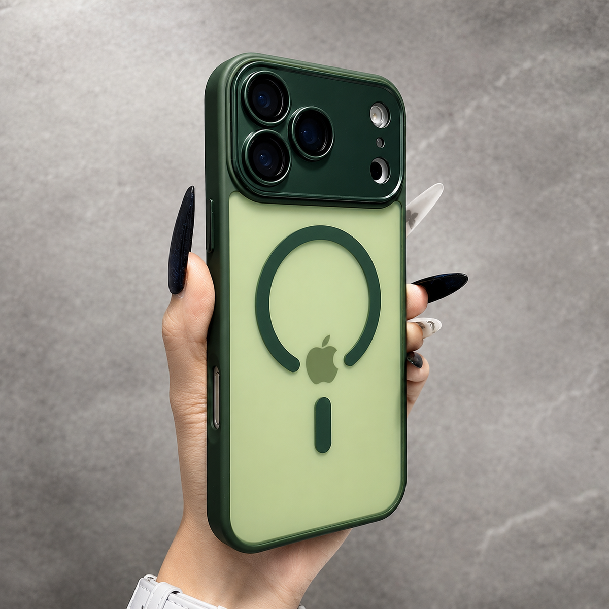 Premium iPhone Case Matte Magnetic Translucent Cover with MagSafe Wireless Charging Support Shockproof Anti Fingerprint PC TPU Protective Design