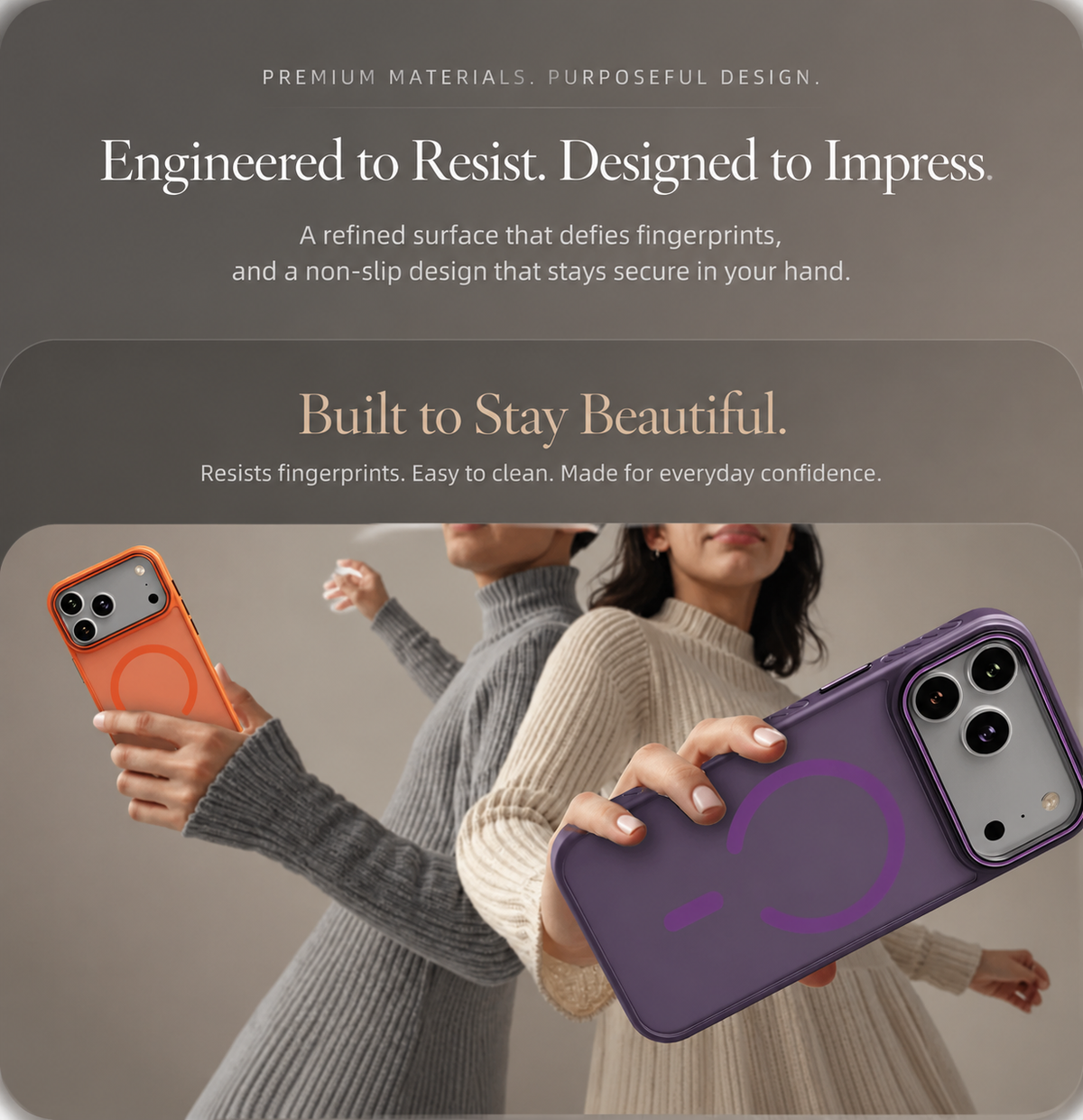 Premium iPhone Case Matte Transparent Magnetic Cover with MagSafe Wireless Charging Support Shockproof PC TPU Protective Design