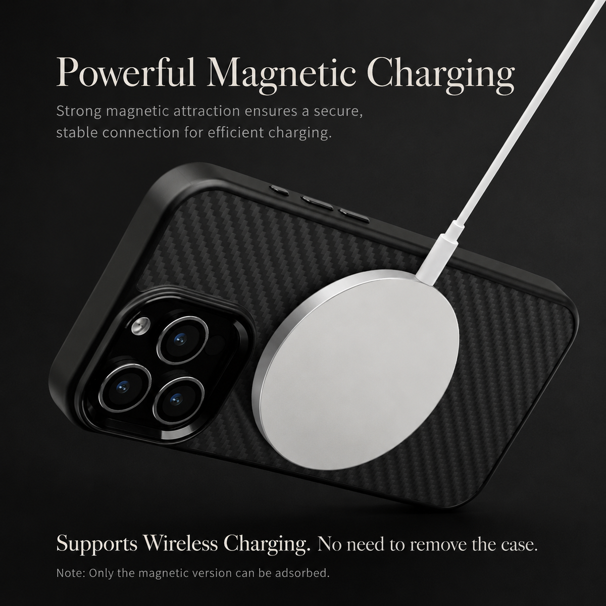 Premium iPhone Case Metal Frame Carbon Fiber Aramid Armor Cover Shockproof Full Coverage Wireless Charging Compatible Protective Design