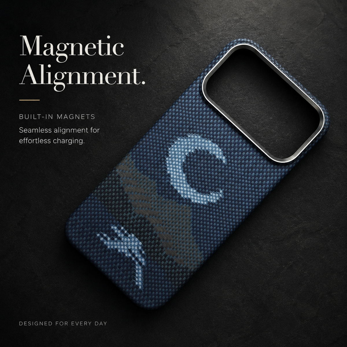 Premium iPhone Case Real Aramid Carbon Fiber Magnetic MagSafe Compatible Lightweight Shockproof Protective Cover