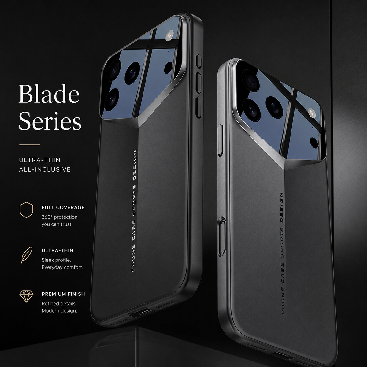 Premium iPhone Case Slim Hard Back Cover Ultra Thin Shockproof Camera Lens Protection Anti Scratch Full Coverage