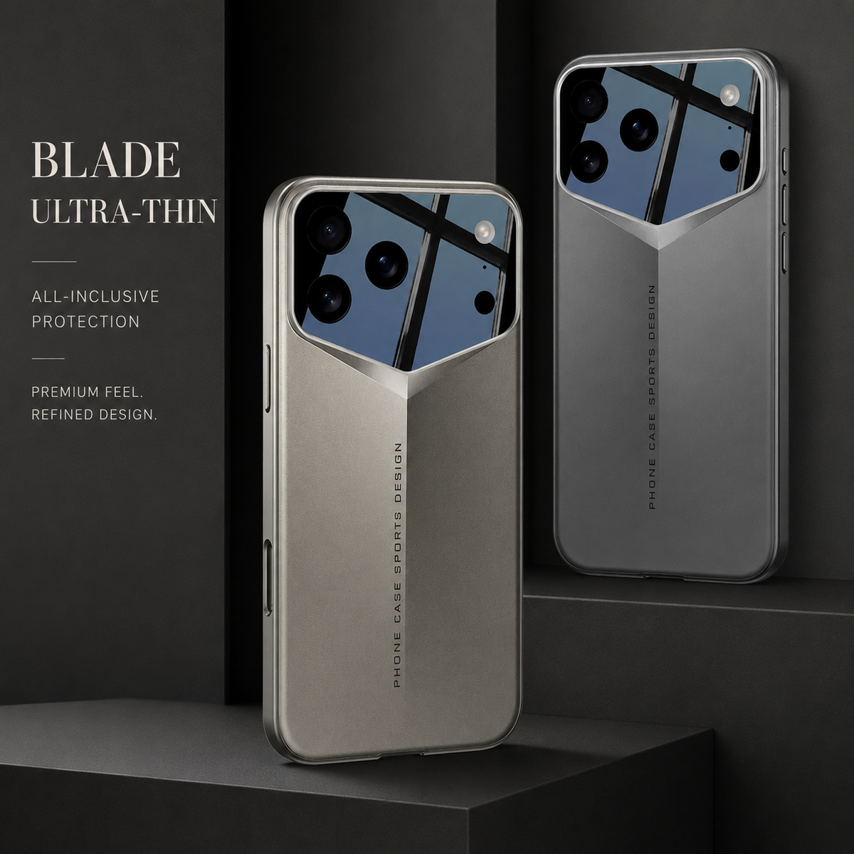 Premium iPhone Case Slim Matte Hard PC Cover Shockproof Fine Hole Lens Protection Full Coverage Protective Case