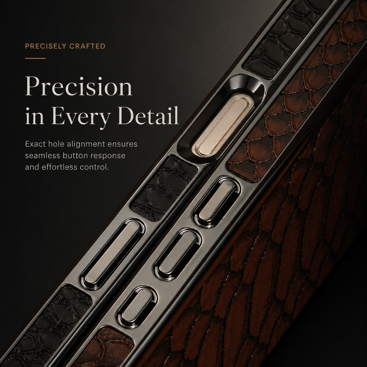 Premium iPhone Case Snake Pattern Leather Cover Soft Flannel Lining Protective Fashion Case