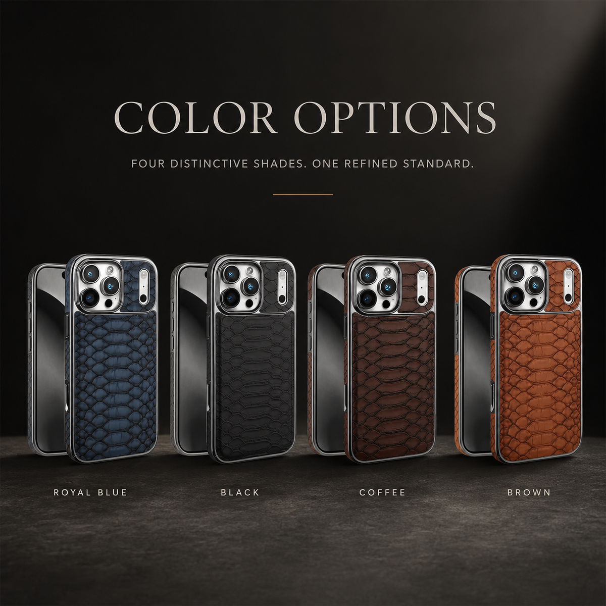Premium iPhone Case Snake Pattern Leather Cover Soft Flannel Lining Protective Fashion Case