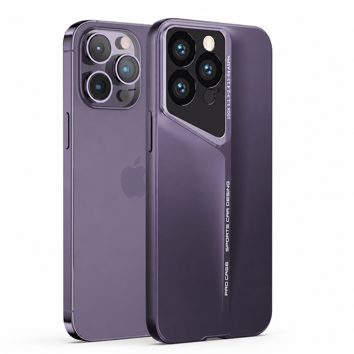 Premium iPhone Case Ultra Thin Titanium Blade Cover Shockproof Lens Protection Lightweight PC Protective Case