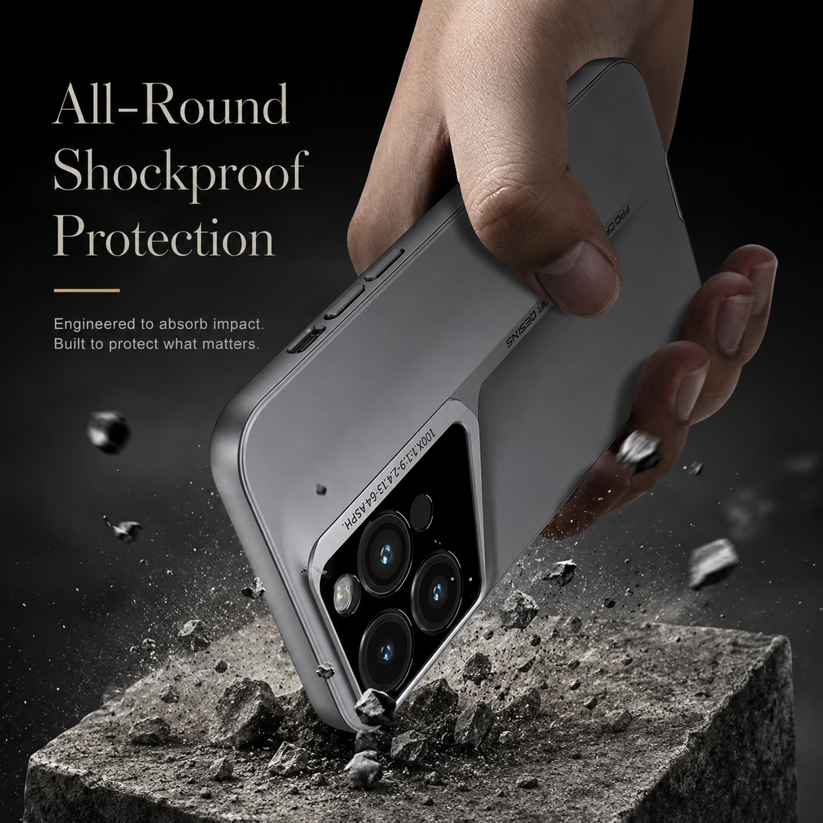 Premium iPhone Case Ultra Thin Titanium Blade Cover Shockproof Lens Protection Lightweight PC Protective Case