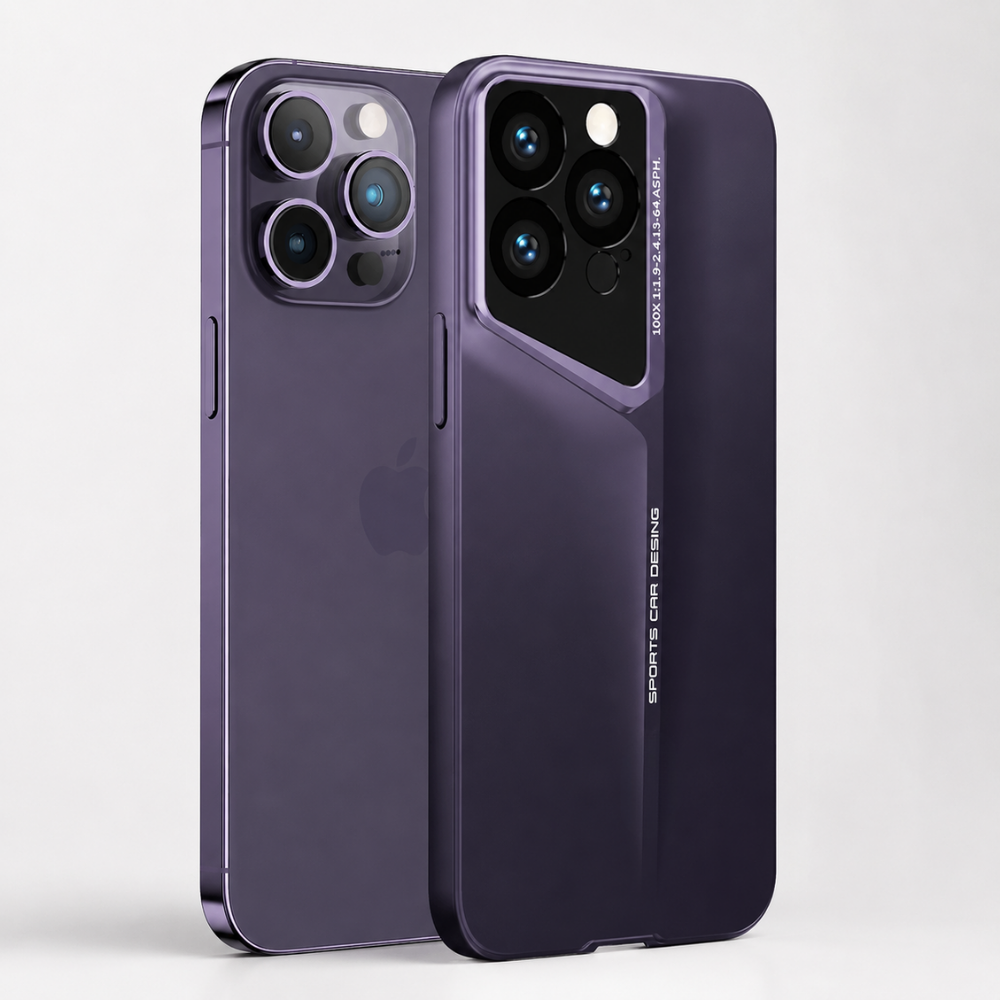 Premium iPhone Case Ultra Thin Titanium Blade Cover Shockproof Lens Protection Lightweight Protective Case