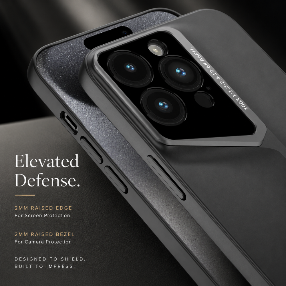Premium iPhone Case Ultra Thin Titanium Blade Cover Shockproof Lens Protection Lightweight Protective Case