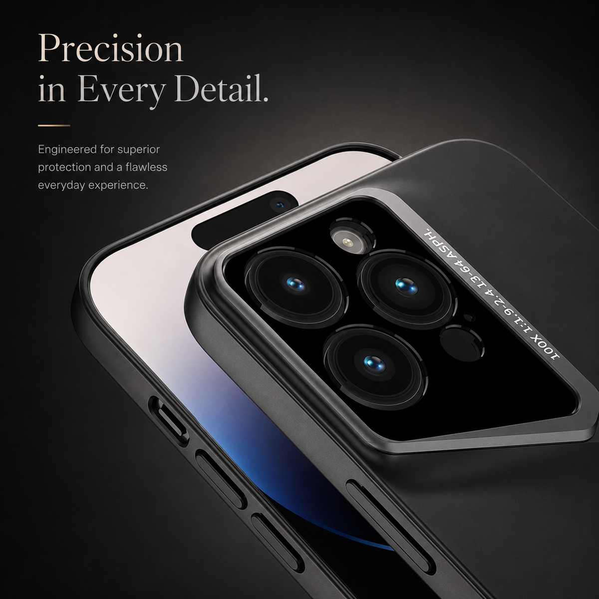 Premium iPhone Case Ultra Thin Titanium Style Cover Shockproof Lens Protection Non Slip Lightweight Protective Case