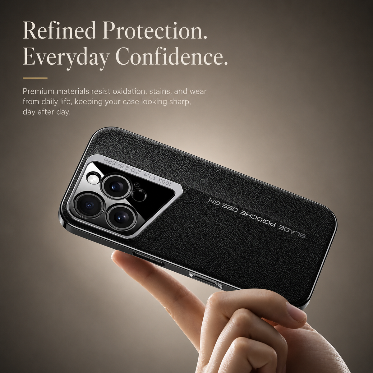 Premium iPhone Case Ultra Thin Titanium Style Cover Shockproof Lens Protection Non Slip Lightweight Protective Case