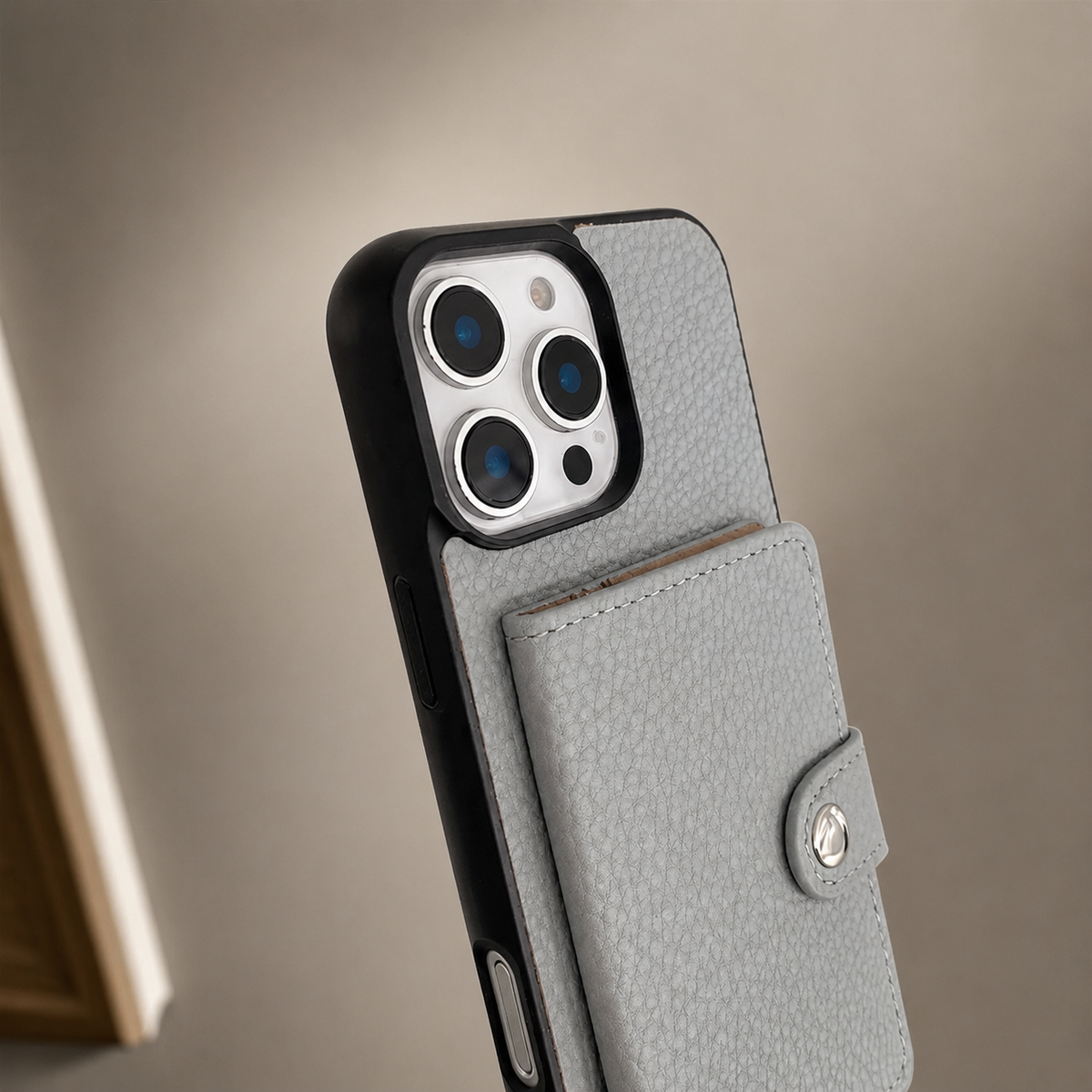Premium iPhone Case Wallet MagSafe Compatible Crossbody PU Leather Cover Card Slots Zipper Coin Purse Shockproof Protection
