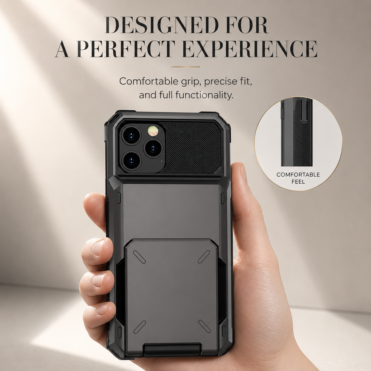 Premium iPhone Case Wallet MagSafe Compatible Magnetic Shockproof Protective Cover 4 Card Holder Camera Lens Protection Slim Design