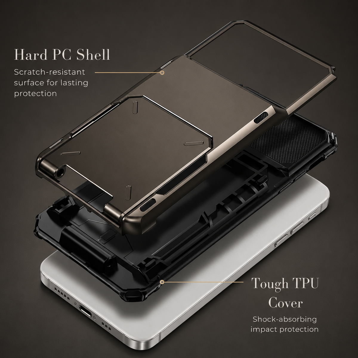 Premium iPhone Case Wallet MagSafe Compatible Magnetic Shockproof Protective Cover 4 Card Holder Camera Lens Protection Slim Design