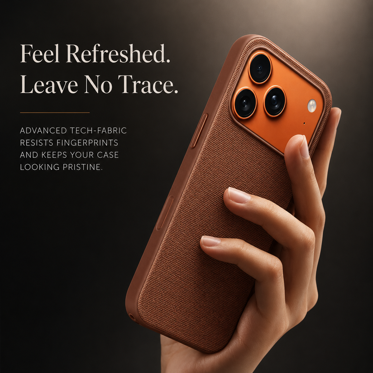 Premium iPhone Case Woven MagSafe Strong Magnetic Cover with Wireless Charging Anti Fingerprint Non Slip Waterproof Fabric Design