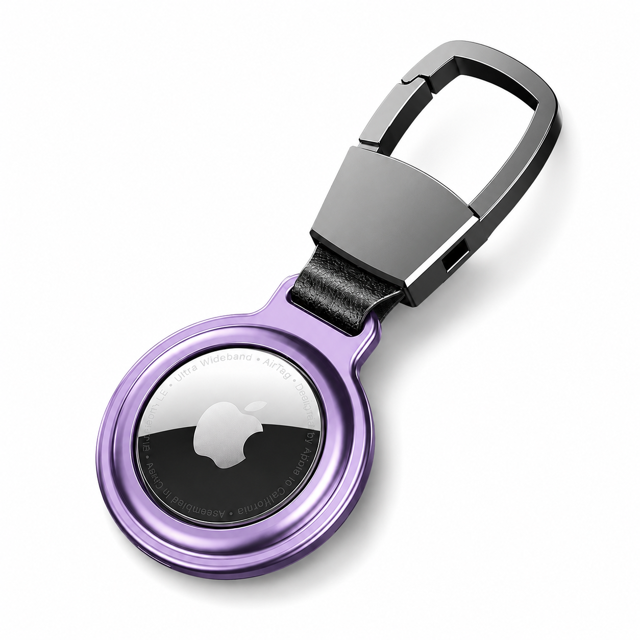 Premium AirTag Case Metal Protective Cover Keychain Clip Shockproof Scratch Resistant Secure Holder Design