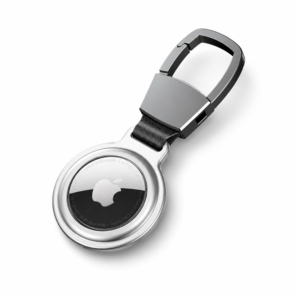 Premium AirTag Case Metal Protective Cover Keychain Clip Shockproof Scratch Resistant Secure Holder Design