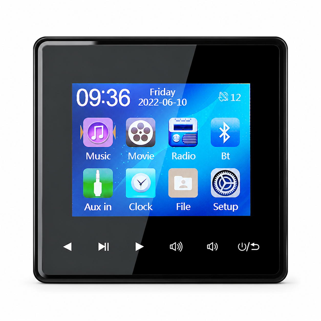 Premium Bluetooth Speaker Wireless Audio Amplifier Stereo Sound System HD Display FM AUX Portable Audio Center