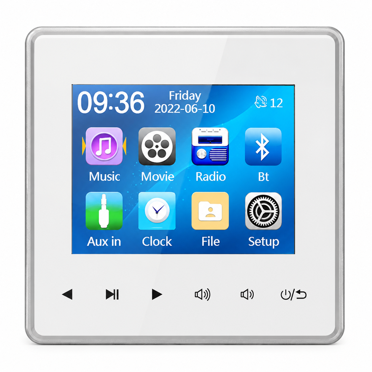 Premium Bluetooth Speaker Wireless Audio Amplifier Stereo Sound System HD Display FM AUX Portable Audio Center