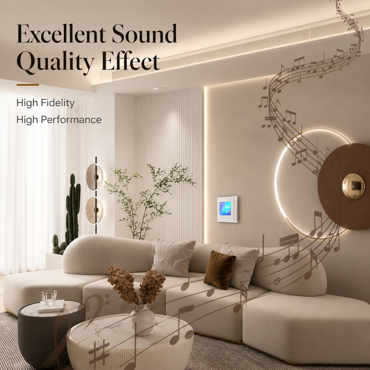 Premium Bluetooth Speaker Wireless Audio Amplifier Stereo Sound System HD Display FM AUX Portable Audio Center