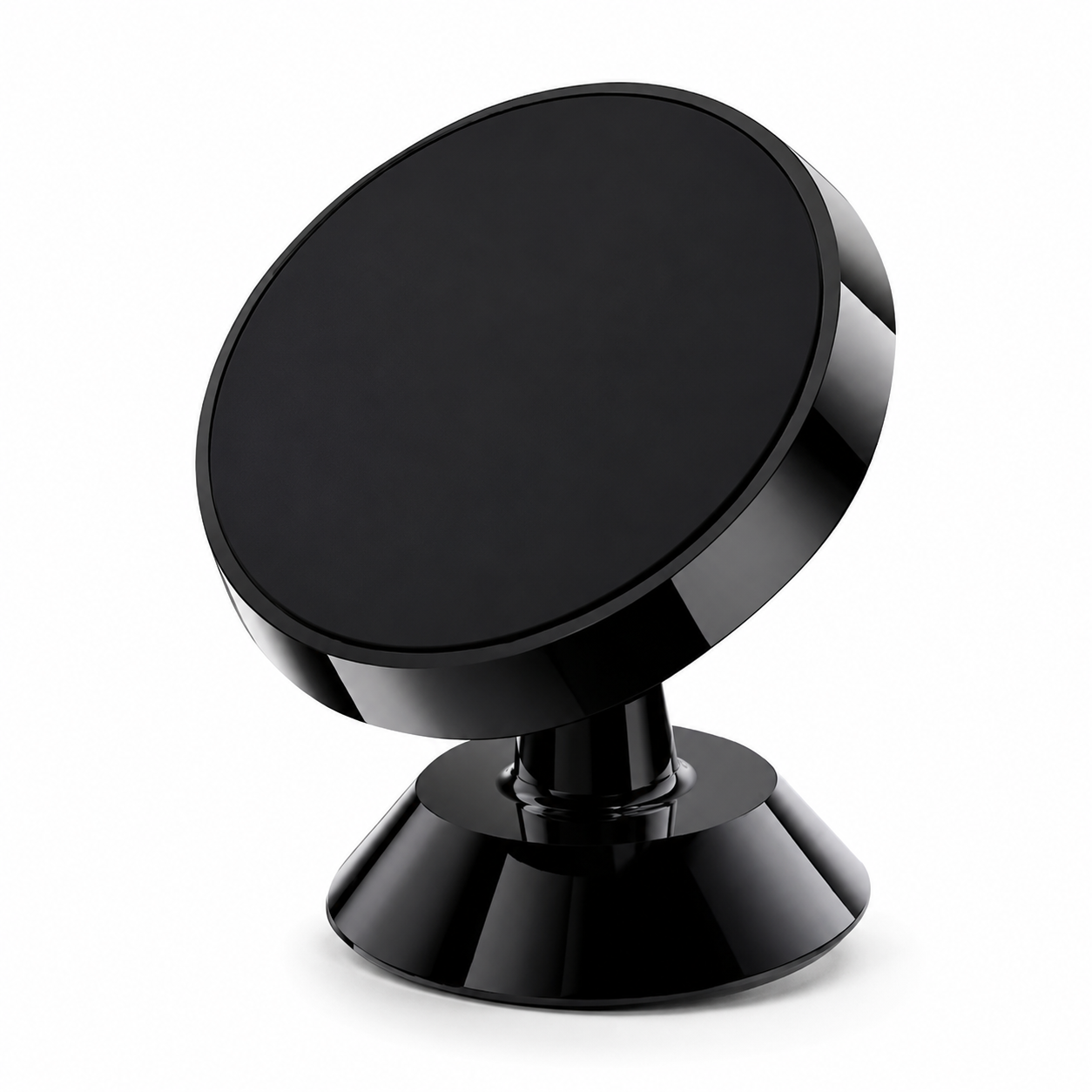Premium Car Phone Mount Magnetic Dashboard Holder 360 Rotation Secure Grip Smartphone Compatible GPS Mount