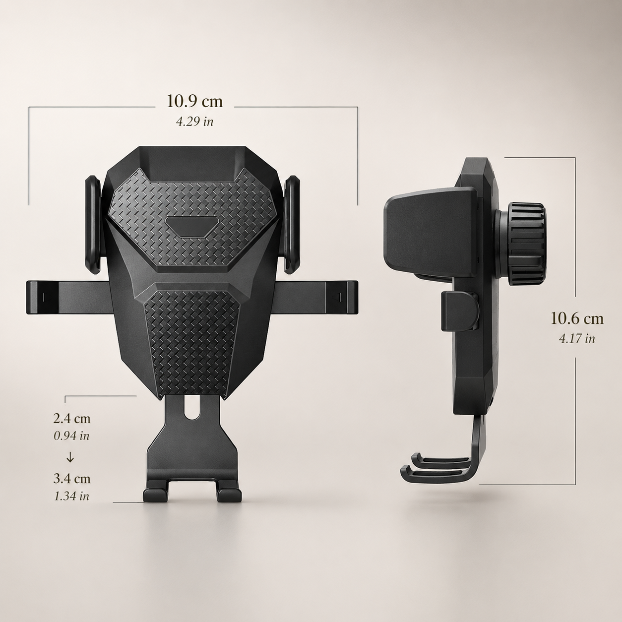 Premium Car Phone Mount Suction Cup Dashboard Windshield Holder 360 Rotation Secure Grip Smartphone Stand Compatible