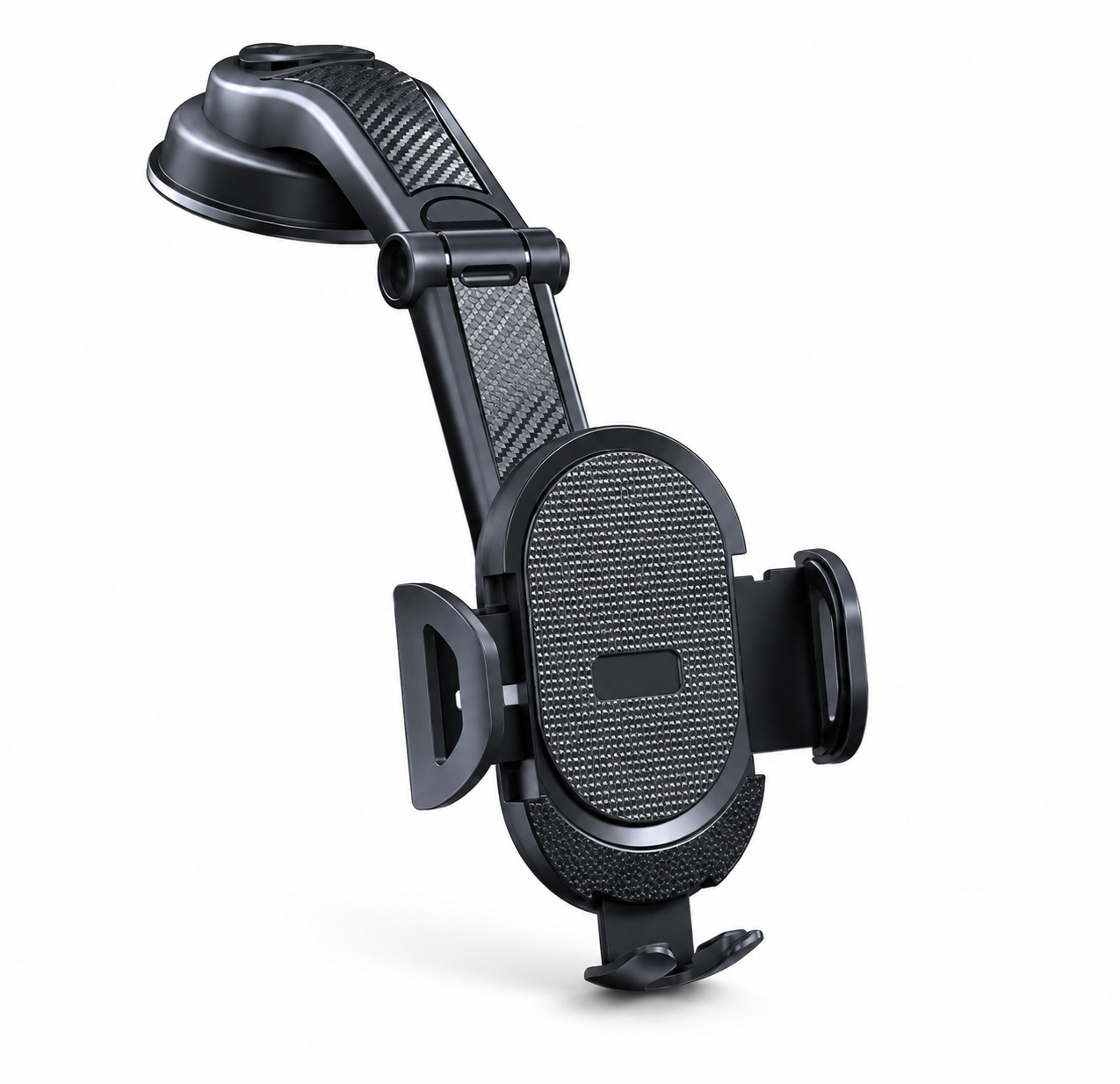 Premium Car Phone Mount Suction Cup Dashboard Windshield Holder 360 Rotation Secure Grip Smartphone Stand Compatible
