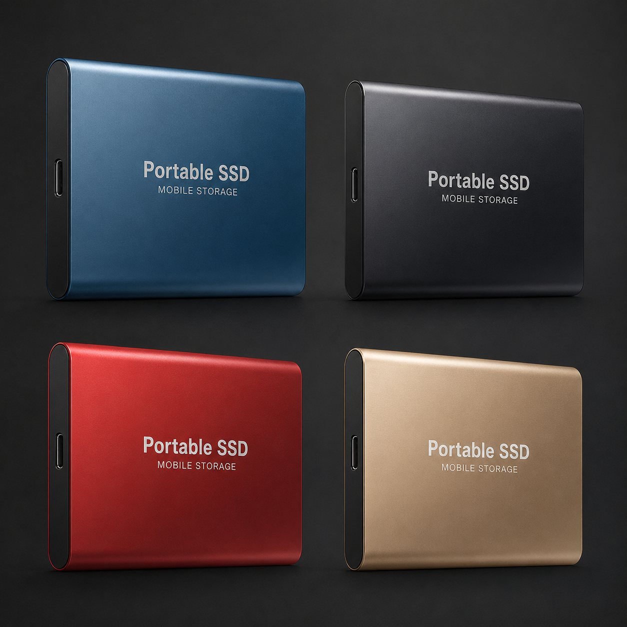 Premium External SSD Portable USB 3.1 High Speed Storage Drive Compact Data Backup Multi Capacity Solution
