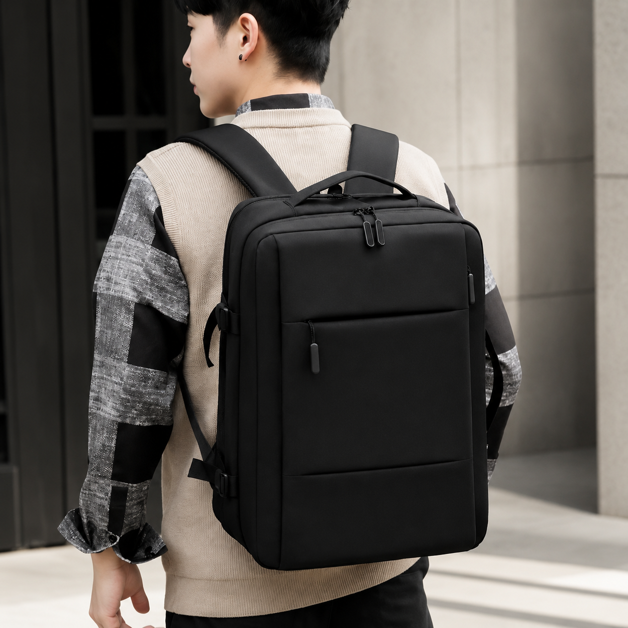 Premium Laptop Backpack Waterproof Expandable USB Charging Business Travel Bag Large Capacity 13 To 17 Inch Laptop Compatible