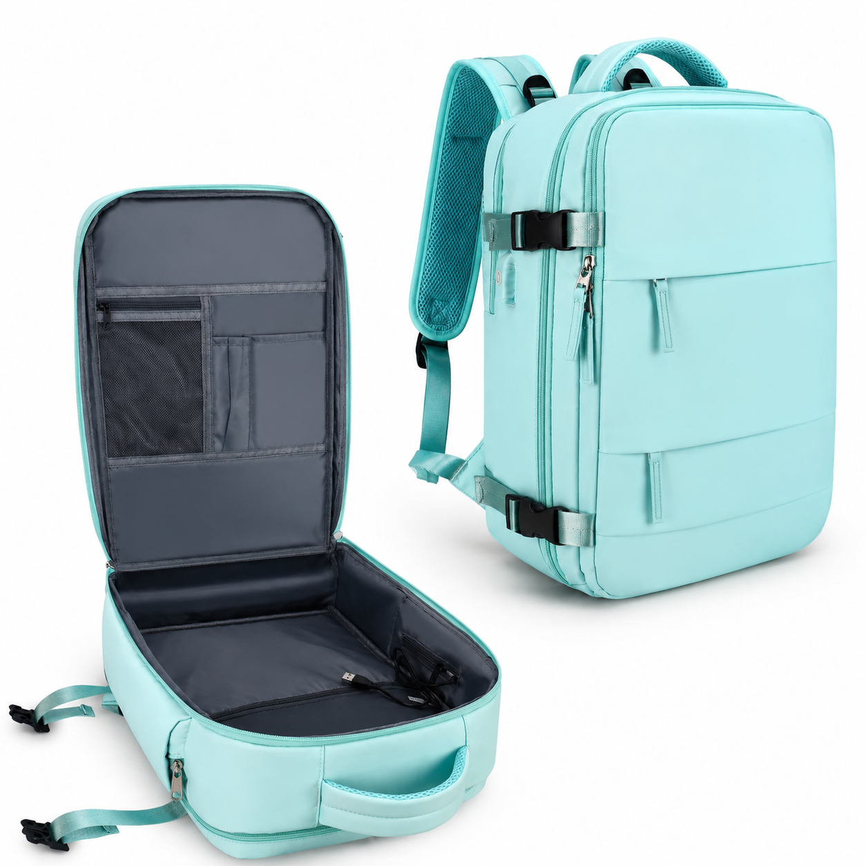 Premium Laptop Backpack Waterproof Expandable USB Charging Business Travel Bag Large Capacity 13 To 17 Inch Laptop Compatible