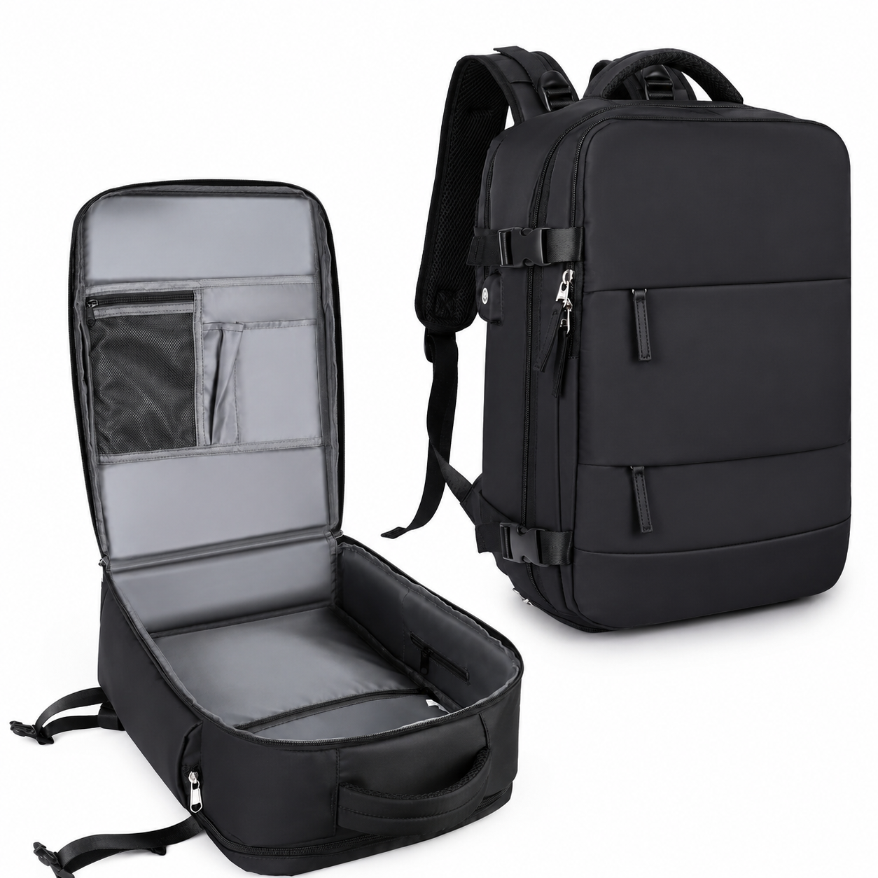 Premium Laptop Backpack Waterproof Expandable USB Charging Business Travel Bag Large Capacity 13 To 17 Inch Laptop Compatible