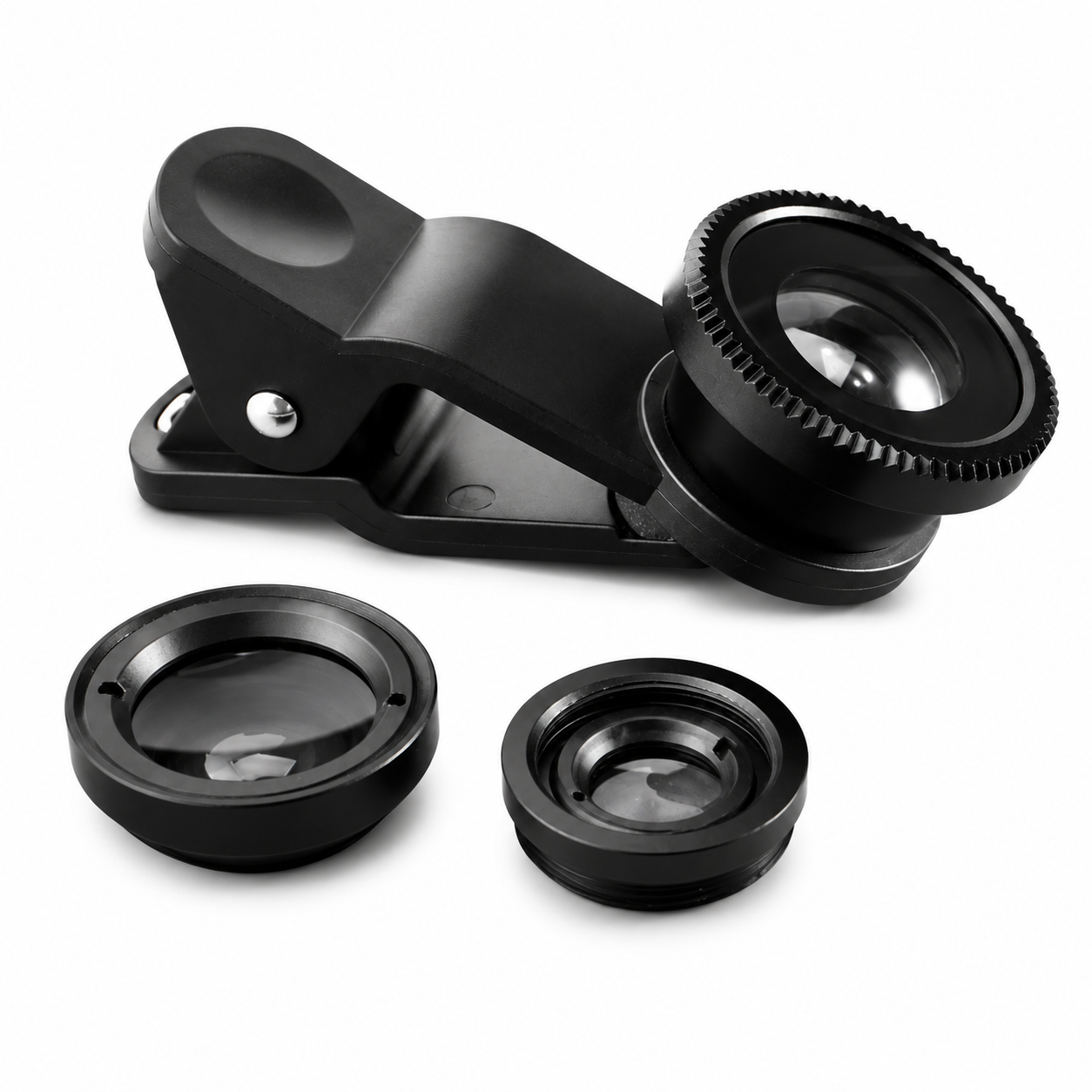 Premium Phone Camera Lens Kit 3 In 1 Fisheye Wide Angle Macro Clip On Smartphone Photography Lens Set