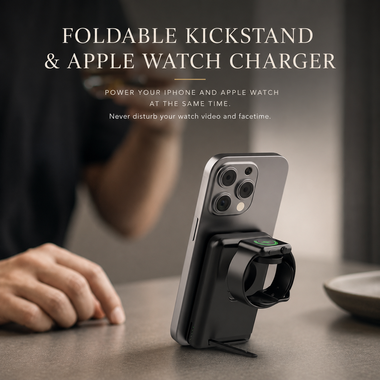 Premium Power Bank MagSafe Compatible 3 In 1 Wireless Charger Portable Magnetic Battery Smartphone Watch Earbuds Charging Station