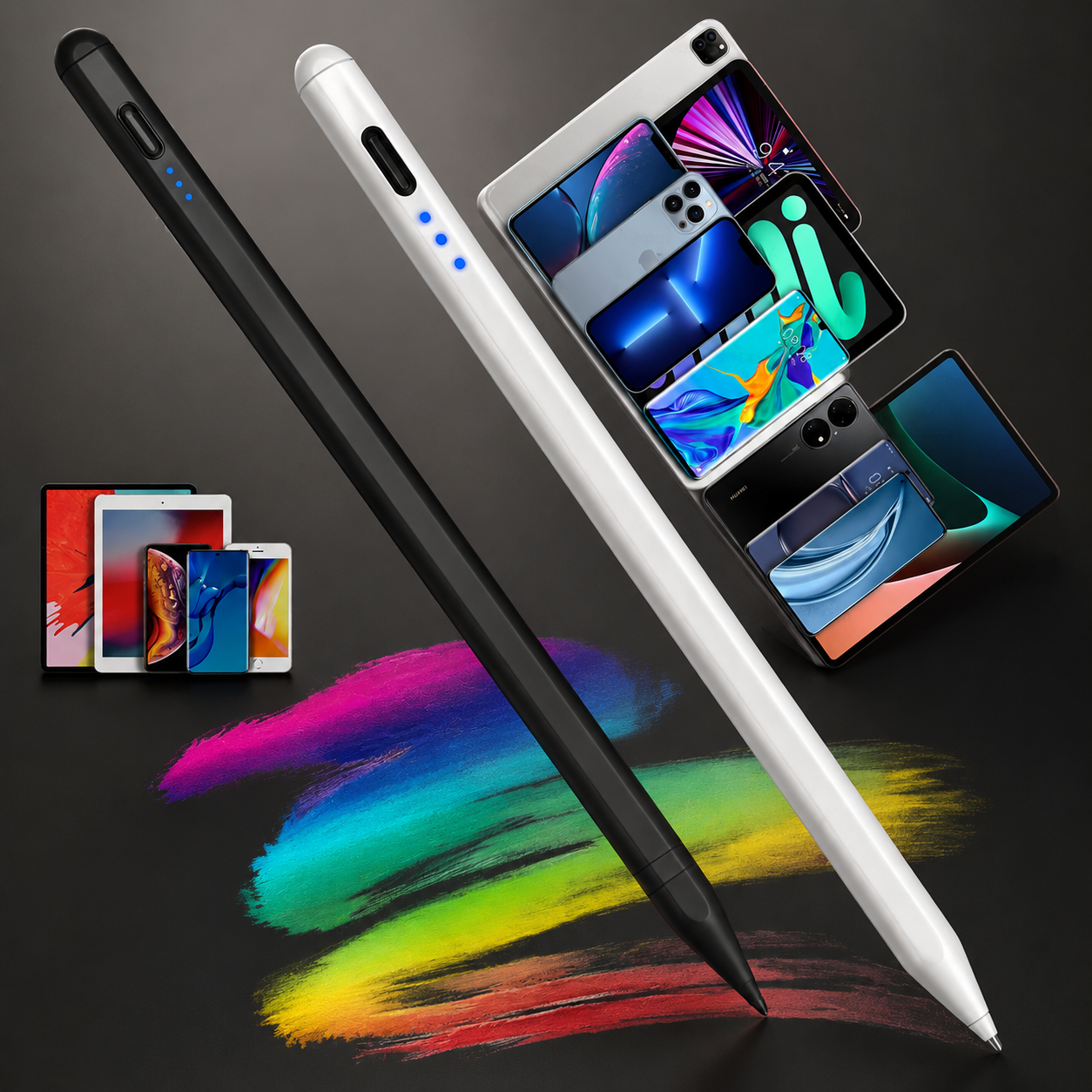 Premium Stylus Pen for Touchscreens Bluetooth Compatible Precision Tip Rechargeable Tablet Pencil Power Display Universal