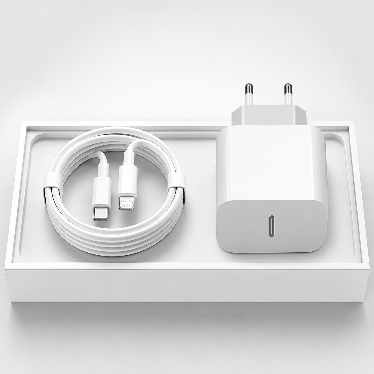 Premium USB-C Fast Charger Power Adapter 20W Power Delivery Compact Safe Charging Reliable Output Design