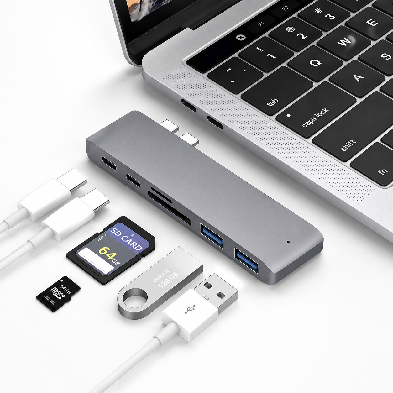 Premium USB C Hub HDMI 4K Adapter Thunderbolt Compatible USB 3 1 Multiport Dock PD Charging SD Reader Laptop Adapter