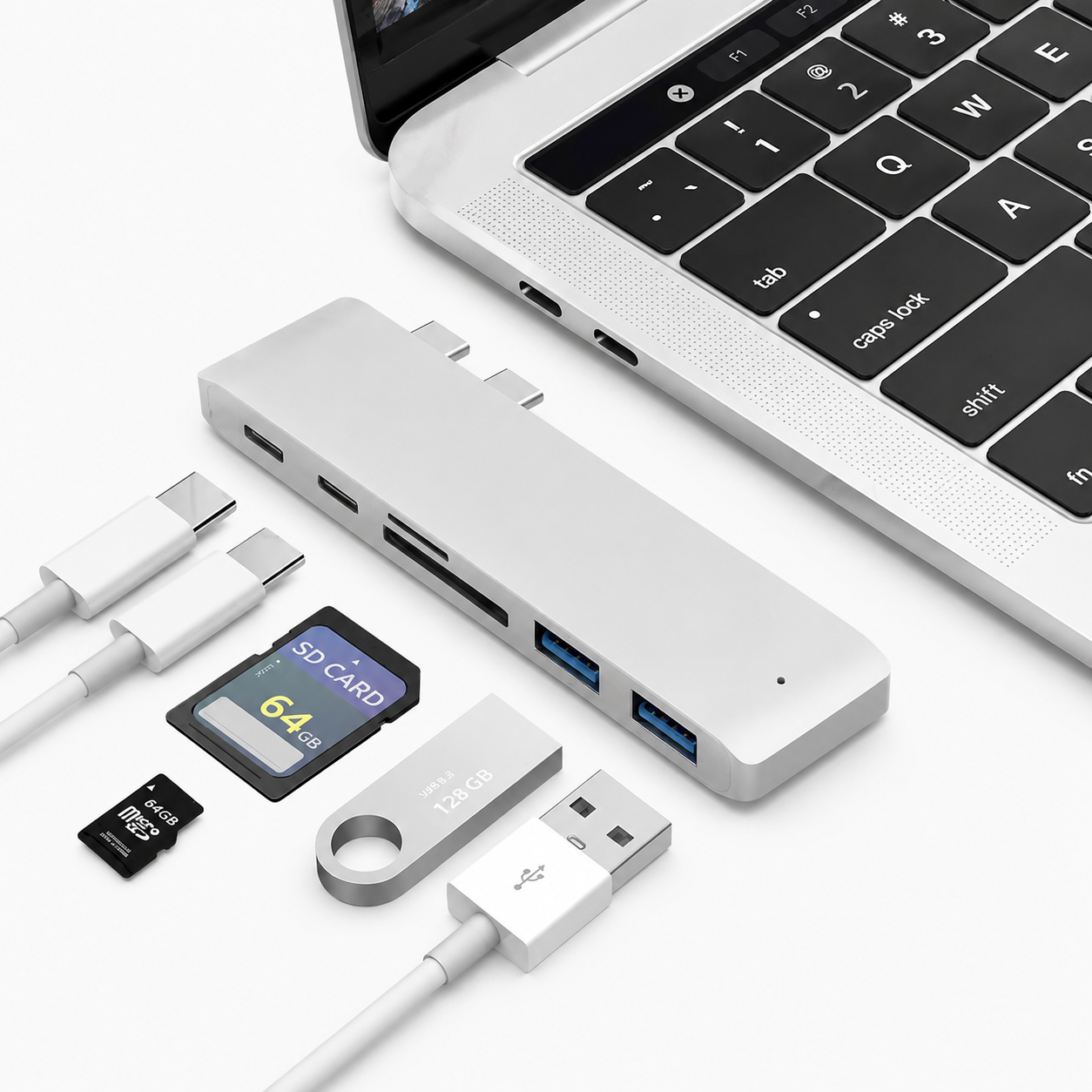 Premium USB C Hub HDMI 4K Adapter Thunderbolt Compatible USB 3 1 Multiport Dock PD Charging SD Reader Laptop Adapter