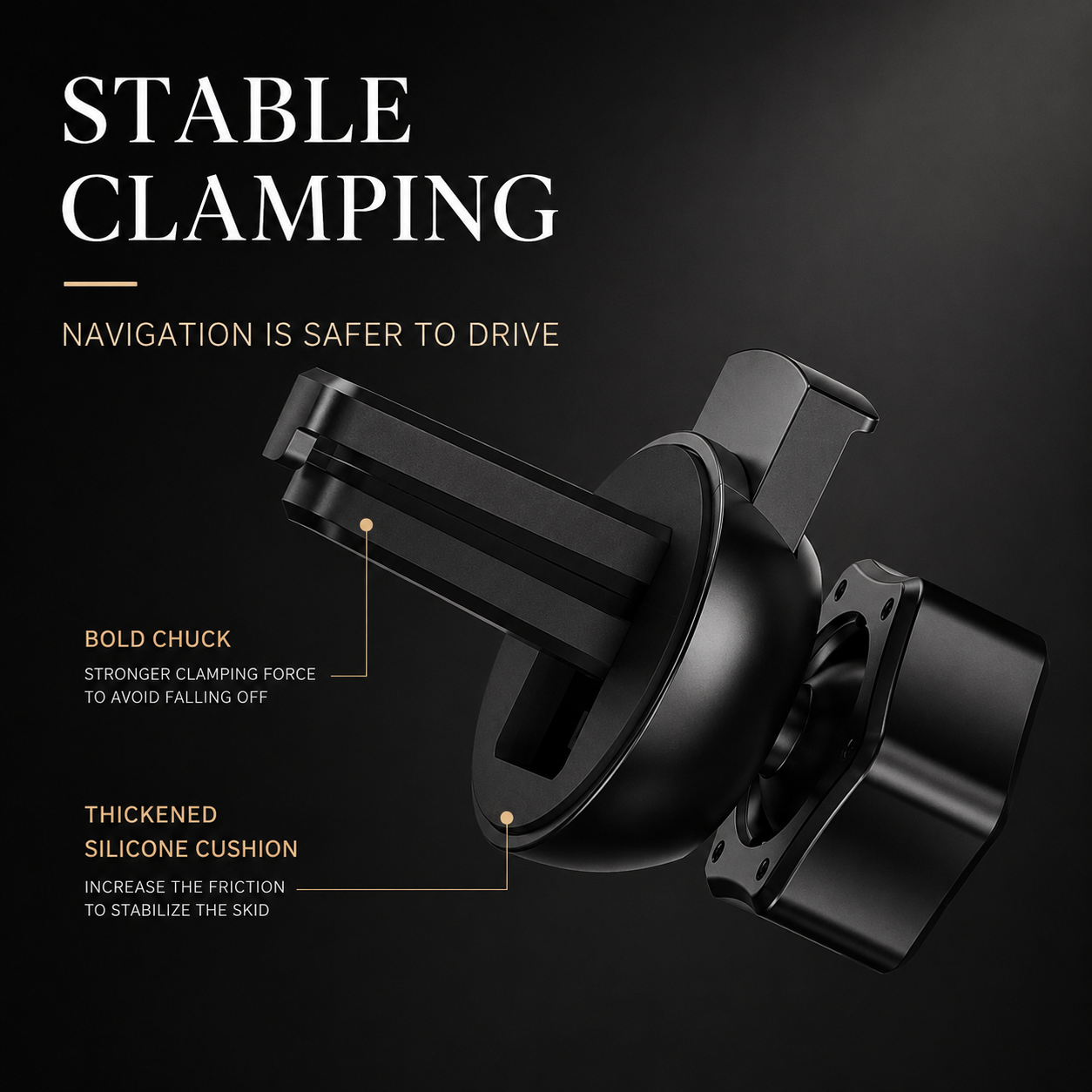 Premium Wireless Car Charger Fast Charging Magnetic Phone Mount Infrared Auto Clamp USB C LED Display Compatible Dock