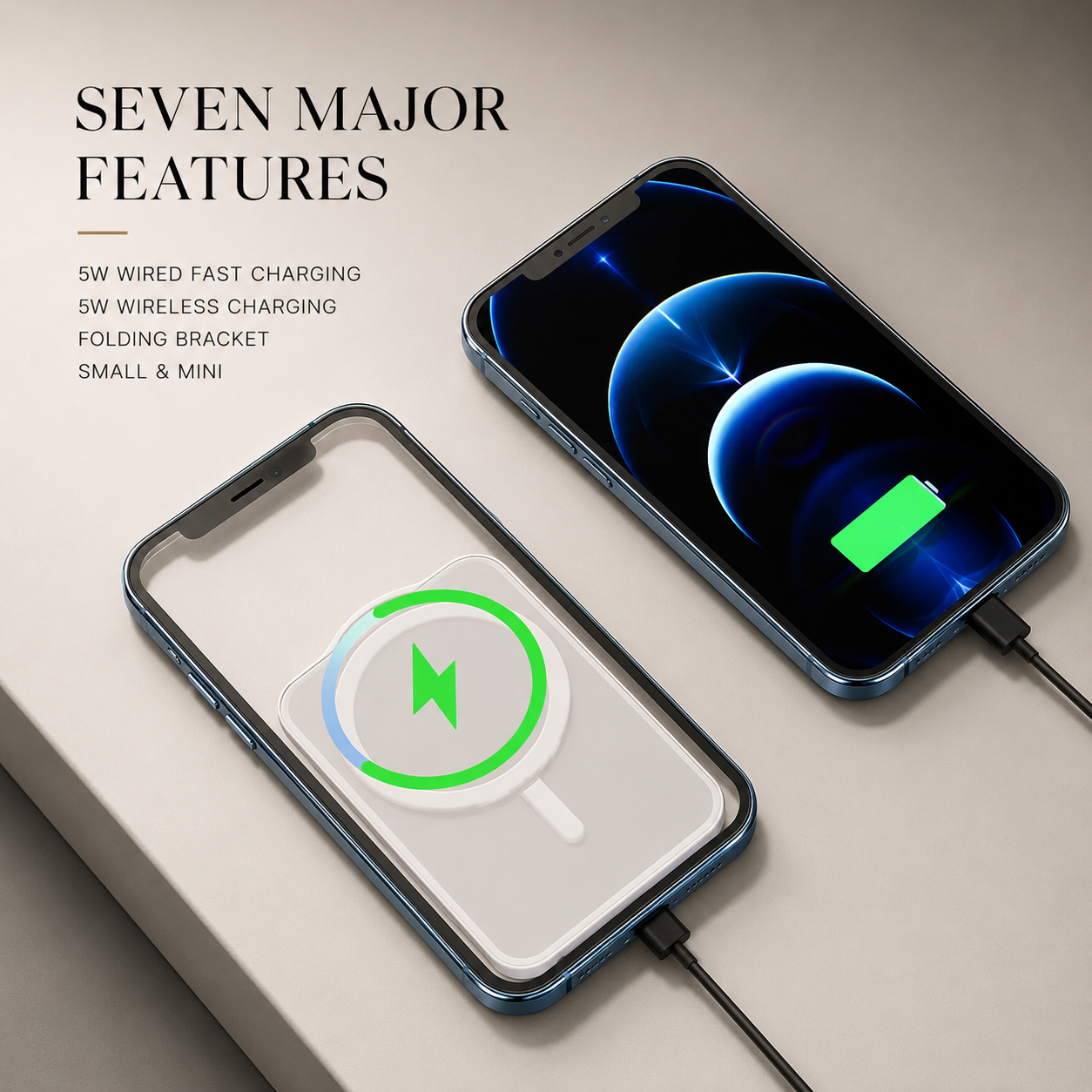 Premium Wireless Car Charger MagSafe Compatible Fast Charging Magnetic Vent Mount Phone Holder Secure Grip Dock